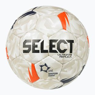 Palla da pallamano SELECT Ultimate EHF European League V26 Replica rozmiar 0 white/black/orange