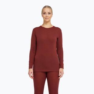 Felpa termica donna Dovre Wool burgundy