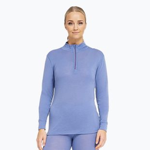 Felpa termica donna Dovre Wool Zip blue