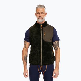 Gilet uomo Dovre Teddy Fleece green