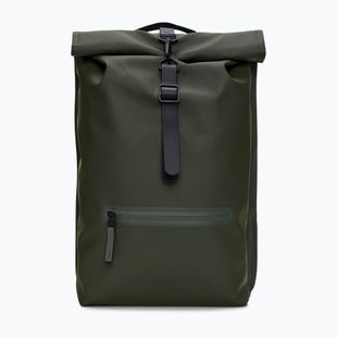 Zaino urbano Rains Rucksack Rolltop 13 + 4 l green