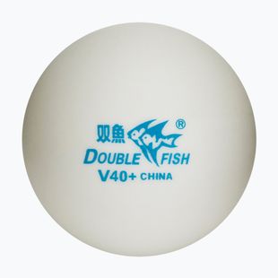 Palline da ping pong Double Fish 40+ stelle 10 pz. bianco.