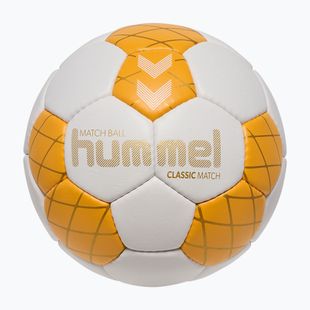 Palla da pallamano Hummel Classic Match HB off white/orange/gold size 3
