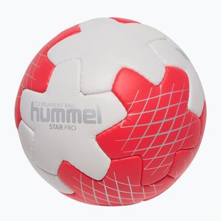 Palla da pallamano Hummel Star Pro HB off white/red/silver size 2