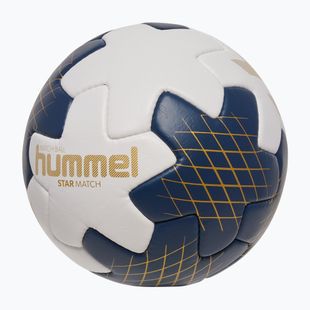 Pallone da pallamano Hummel Star Mach off white/navy/gold misura 3