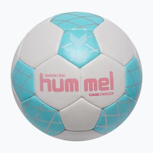 Palla da pallamano Hummel Classic Energizer off white/light blue/marine size 1
