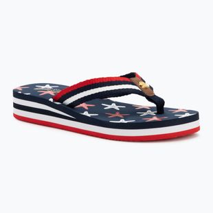 BIG STAR infradito da donna RR274A127 blu navy / rosso