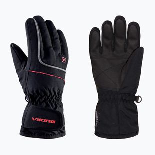 Guanti da sci per bambini Viking Kevin Ski dark red