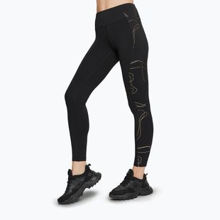 Leggings da allenamento donna Cardio Bunny Misty nero