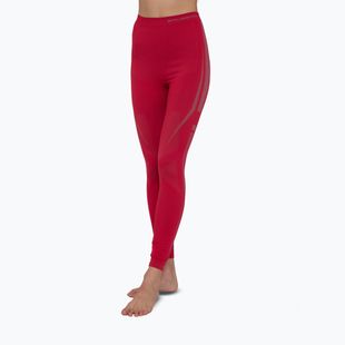 Pantaloni termici da donna Brubeck Dry raspberry/gray