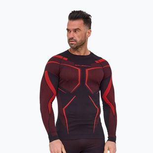 Felpa termica uomo Brubeck Dry black/red