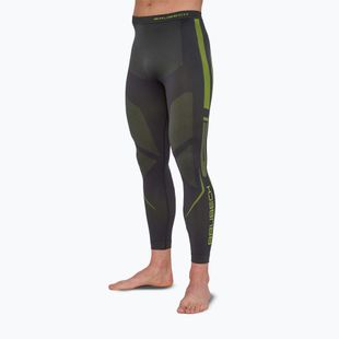 Pantaloni termici da uomo Brubeck Dry graphite/lime