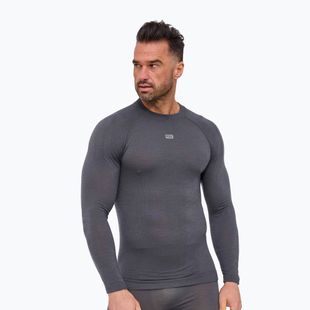 Felpa termica uomo Brubeck Active Merino graphite