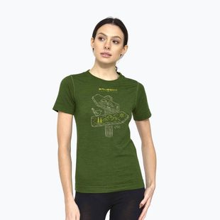 Maglia termica da donna Brubeck Outdoor Wool Pro green