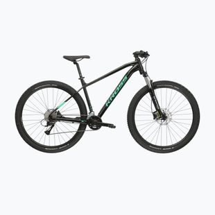 Bicicletta da montagna KROSS Level 1.0 black/green/gloss