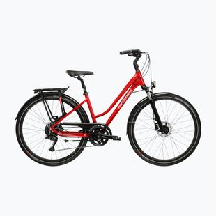 Bicicletta da trekking da donna KROSS Trans 5.0 In red/silver/gloss