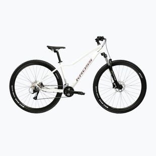 Bicicletta da montagna da donna KROSS Lea 4.0 In 27.5 white/purple/gloss