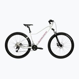 Bicicletta da montagna da donna KROSS Lea 3.0 in 27.5 white/pink/gloss