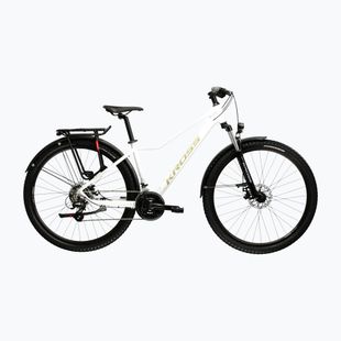 Bicicletta da montagna da donna KROSS Lea 2.0 Eq W 27.5 white/gold/gloss