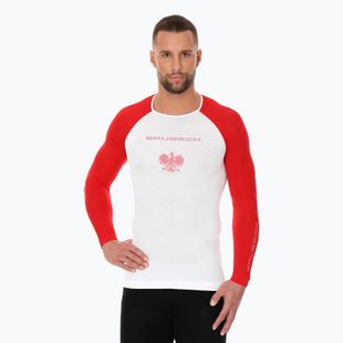 Brubeck LS1319 3D Husar Pro manica lunga termica uomo bianco / rosso