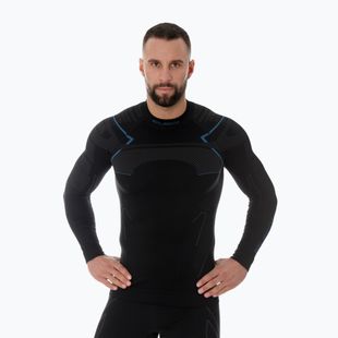 Maglia termica da uomo Brubeck Thermo nero/blu