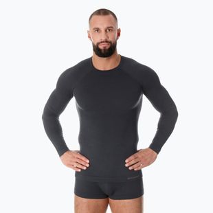 Maglia termica da uomo Brubeck Merino Active Wool grafite