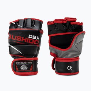 Guanti da allenamento per MMA e allenamento al sacco DBX BUSHIDO nero-rosso E1V6-M