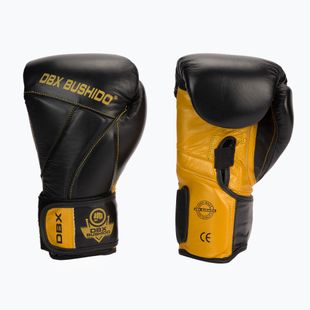 DBX BUSHIDO guantoni da boxe in pelle naturale neri B-2v14