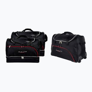 KJUST Kia Soul 2014-2016 set di borse per il bagaglio 3 pezzi nero.