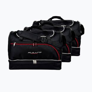 KJUST Nissan Micra 2010-2017 Set di borse per bagagliaio 3 pezzi nero.