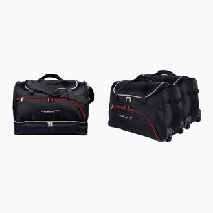 KJUST Lancia Delta set borse bagagliaio 2008-2015 3 pezzi nero.