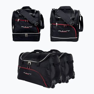 Set di borse portabagagli KJUST Opel Astra Hatchback PHEV 2021+ 4 pezzi nero.