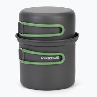 Set di pentole Rockland Travel Pro grigio/verde