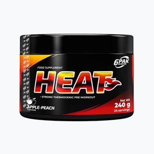 Pre-allenamento 6PAK Heat 240 g Mela e Pesca
