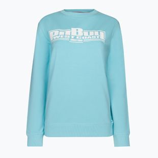 Felpa donna Pitbull West Coast Crewneck F.Terry 'Boxing' turchese