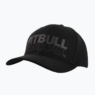 Cappellino Pitbull West Coast uomo Snapback Seascape stampa nero/rosso