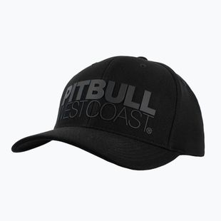 Cappello da baseball Pitbull Snapback Seascape stampato nero/rosso
