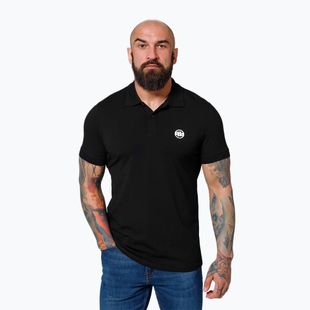 Maglia Polo Pitbull Uomo Logo Piccolo Nero
