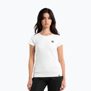 Maglietta Pitbull West Coast donna Logo piccolo bianco