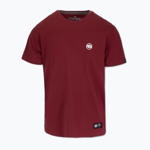 T-shirt Pitbull Small Logo Uomo bordeaux