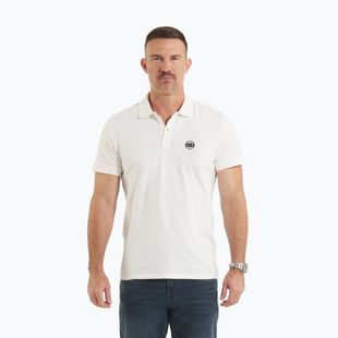 Maglia Polo Pitbull West Coast Uomo Logo Bianco Piccolo