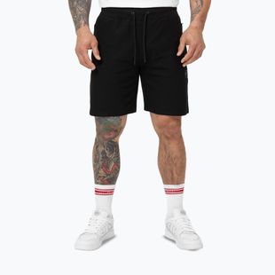 Pantaloncini Pitbull West Coast Rockey in Piqué da uomo, nero