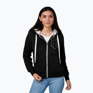 Felpa Pitbull Sherpa Ruffina Hooded Zip donna nero