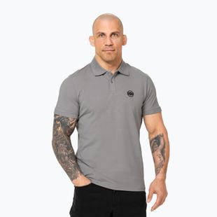 Maglia Polo Pitbull Uomo Piccolo Logo grigio