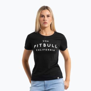 Maglietta Pitbull Usa donna Cal nero