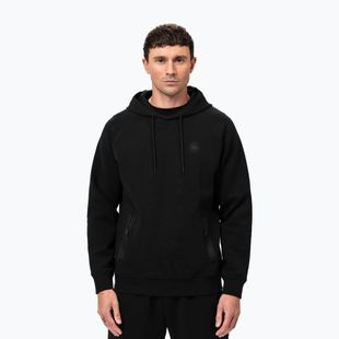 Felpa con cappuccio Pitbull Dogwood da uomo, nero