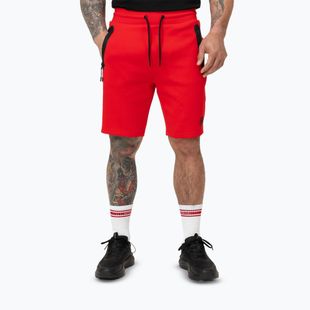 Pantaloncini da uomo Pitbull Dogwood Sport fluo/rosso