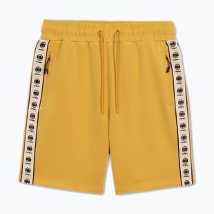 Pantaloncini da corsa Pitbull da uomo Powers giallo pallido