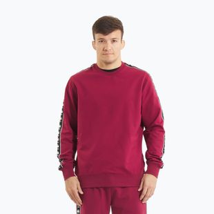 Pitbull Tape Nugget Crewneck Felpa da uomo bordeaux
