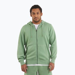 Felpa con zip e cappuccio Pitbull Lancaster 2 da uomo, verde slavato